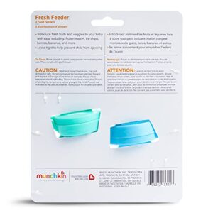 Munchkin Fresh Food Feeder, 2 Pack, Blue/Mint