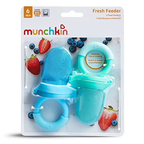 Munchkin Fresh Food Feeder, 2 Pack, Blue/Mint
