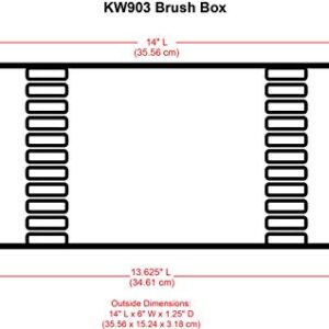 ArtBin KW903 Brush Box with Foam Inserts, Fine Art Portable Paint Brush Organizer, Clear