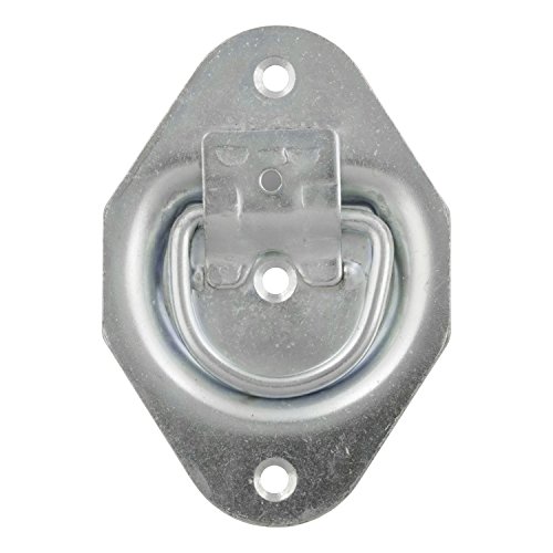 CURT 83601 1-3/8 x 1-7/8-Inch Recessed Trailer Rope Ring Tie Down Anchor, 1,200 lbs Capacity