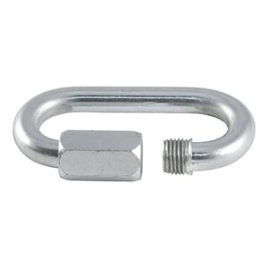 CURT 82930 Threaded Quick Link Trailer Safety Chain Hook Carabiner Clip, 3/8-Inch Diameter, 11,000 lbs Break Strength