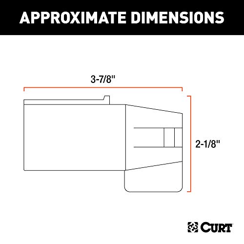 CURT 57250 7-Way RV Blade Vehicle-Side to 5-Way Flat Trailer Wiring Adapter