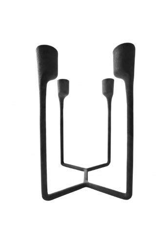 Normann Copenhagen Candle Stand, Black, 11,5x11,5x20