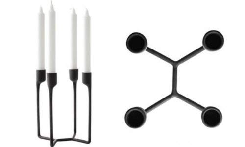 Normann Copenhagen Candle Stand, Black, 11,5x11,5x20