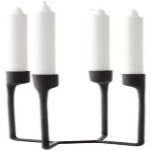 Normann Copenhagen Candle Stand, Black, 11,5x11,5x20