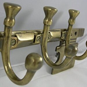 Large Brass Plated Skeleton Key Coat Rack Hook