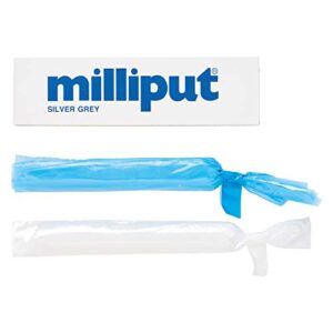 Milliput 2-Part Self Hardening Putty, Silver/Grey, Medium