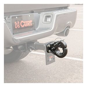 CURT 48215 Pintle Hook Hitch 30,000 lbs, Fits 2-1/2 to 3-Inch Lunette Ring, Mount Required