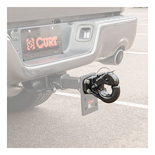 CURT 48215 Pintle Hook Hitch 30,000 lbs, Fits 2-1/2 to 3-Inch Lunette Ring, Mount Required