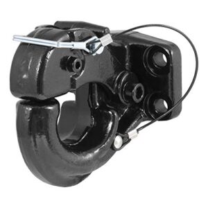 curt 48205 pintle hook hitch 10,000 lbs, fits 2-1/2 to 3-inch lunette ring, mount required