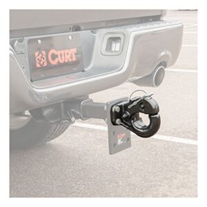 CURT 48205 Pintle Hook Hitch 10,000 lbs, Fits 2-1/2 to 3-Inch Lunette Ring, Mount Required