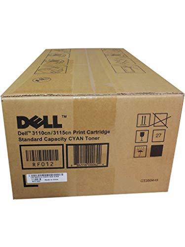 Dell RF012 3110 3115 Toner Cartridge (Cyan) in Retail Packaging