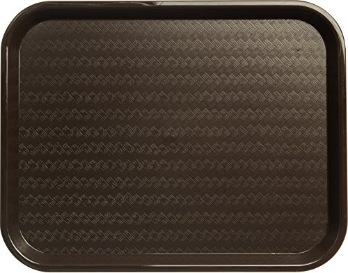 CFS Cafe Plastic Fast Food Tray, 14" x 18", Chocolate