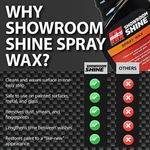 Malco Showroom Shine Spray Car Wax – Best Car Wax Spray for Professional Finish / Easy to Use Instant Detailer Spray / Cleans and Waxes Painted Surfaces, Metal and Glass / 1 Gallon (110401)