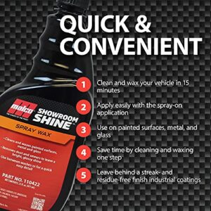 Malco Showroom Shine Spray Car Wax – Best Car Wax Spray for Professional Finish / Easy to Use Instant Detailer Spray / Cleans and Waxes Painted Surfaces, Metal and Glass / 1 Gallon (110401)