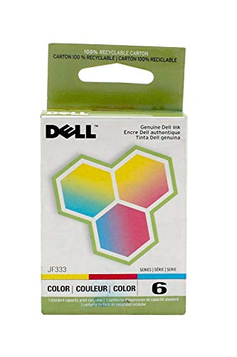 Dell Computer JF333 6 Standard Capacity Ink Cartridge for 725/810 - Prints Both Black and Color