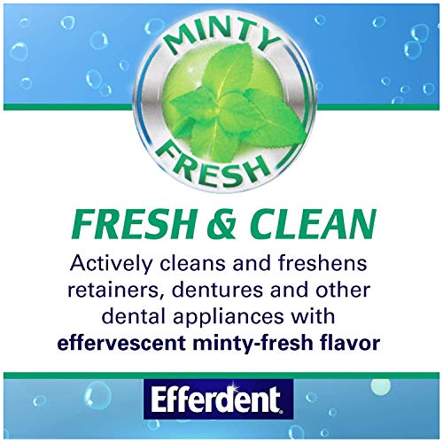 Efferdent Plus Mint Anti-Bacterial Denture Cleanser | 90 Tablets
