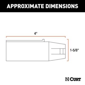 CURT 57040 7-Way Round Vehicle-Side to 4-Way Flat Trailer Wiring Adapter