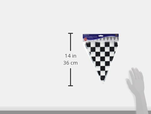 Checkered Pennant Banner Party Accessory (1 count) (1/Pkg)