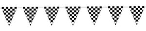 checkered pennant banner party accessory (1 count) (1/pkg)