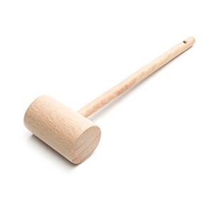 Fox Run Brands Wooden Kitchen Tools, 8 X 2.25 X 1.25 Inches, Wood Crab Mallet