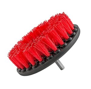 chemical guys acc_201_brush_hd heavy duty tile, grout, stone with drill attachment, (old version) red