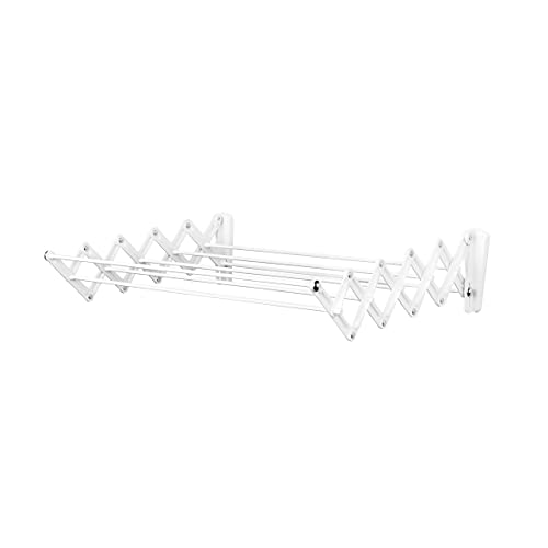 Polder Wall-Mount 24-Inch Accordion Clothes Dryer White