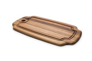 ironwood gourmet rectangular pinehurst serving board, acacia wood