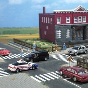 Busch 9712 Pedestrian Xing Intrsctn HO Scale Scenery Kit