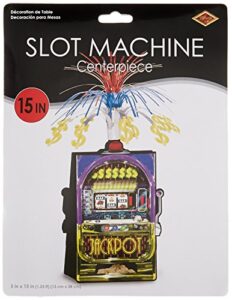 slot machine centerpiece party accessory (1 count) (1/pkg)