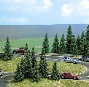 Busch 9711 Asphalt Road 2Ln Semicir HO Scale Scenery Kit