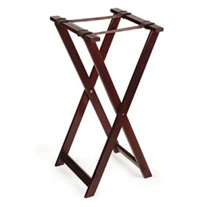 31.5″ tall folding mahogany wood tray stand, by get tsw-103 (qty,1)