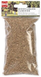 busch 7131 cork gravel 200ml ho scenery scale model scenery