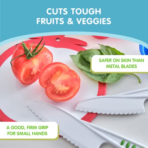 Curious Chef 3-Piece Nylon Knife Set, Real Cooking Tools Made To Fit Kids’ Hands; Great Gift For Birthdays, Holidays And Other Special Occasions