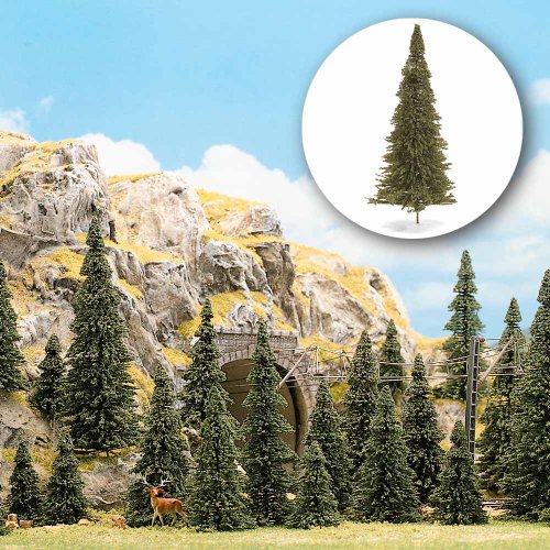 Busch 6572 Pine Tree Set 36cm 60/N Scale Scenery Kit