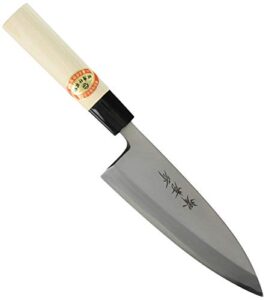 sakai takayuki japanese knife kasumitogi yasuki white steel 06036 deba knife 165mm