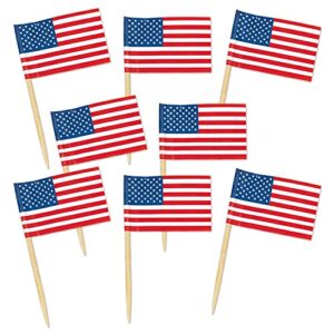 beistle united states of america flag food picks 50 piece patriotic party supplies usa 4th of july decorations labor day tableware