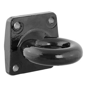 CURT 48560 Black Steel Pintle Hitch Lunette Ring 3-Inch ID, 60,000 lbs, 4-1/2-Inch Bolt Pattern