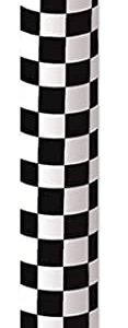 Checkered Table Roll (black & white) Party Accessory (1 count) (1/Pkg)