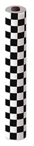 checkered table roll (black & white) party accessory (1 count) (1/pkg)