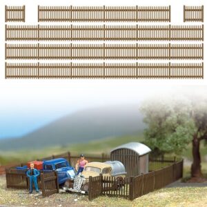 Busch 6007 Picket Fence w/4 Gates HO Scale Scenery Kit