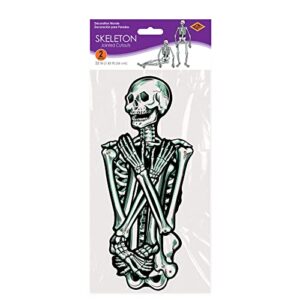 Beistle Jointed Skeletons, 22", White/Black