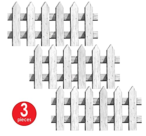 Picket Fence Cutouts Party Accessory (1 count) (3/Pkg)