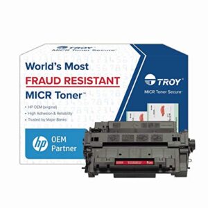 troy 02-81600-001 3015/m525 micr toner secure cartridge (coordinating hp part number: hp-ce255a), black, standard yield