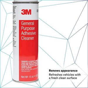 3M General Purpose Adhesive Cleaner, 08987, Removes Adhesive Residue, Gentle On Paint/Vinyl/Fabric, 15 fl oz