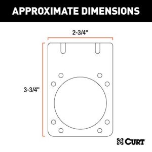 CURT 58290 Vehicle-Side Trailer Wiring Harness Mounting Bracket for 7-Way RV Blade