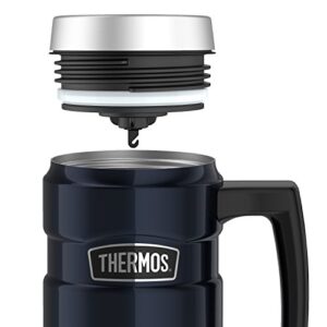 THERMOS Stainless King Vacuum-Insulated Travel Mug, 16 Ounce, Blue