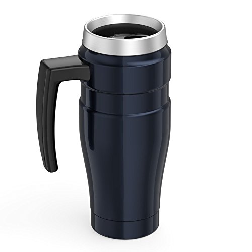 THERMOS Stainless King Vacuum-Insulated Travel Mug, 16 Ounce, Blue