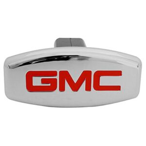 Bully CR-004A Chrome Cast Metal Universal Fit Truck GMC Logo Hitch Cover Fits 2" Hitch Receivers for Trucks from Chevy (Chevrolet), Ford, Toyota, GMC, Dodge RAM, Jeep