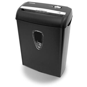 aurora as890c 8-sheet cross-cut paper/credit card shredder with basket